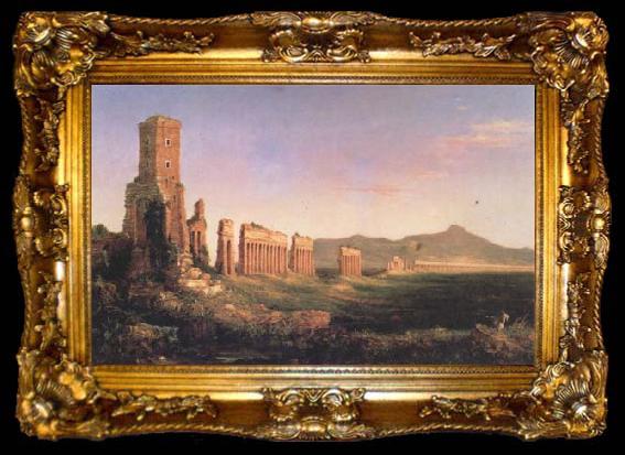 framed  Thomas Cole Aqueduct near Rome (mk13), ta009-2